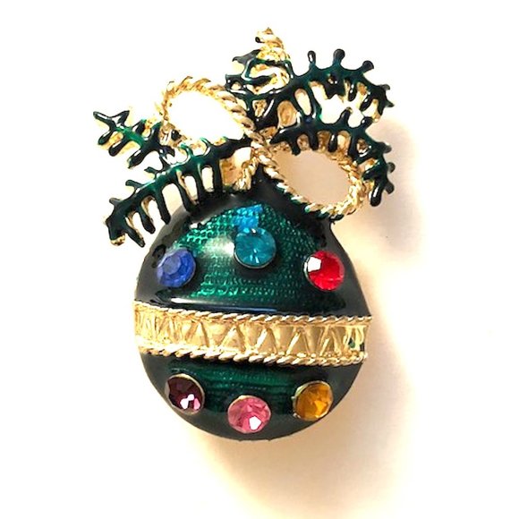 CHRISTMAS TREE ORNAMENTS, CHOOSE BLUE, RED, OR GRE - Picture 3 of 9
